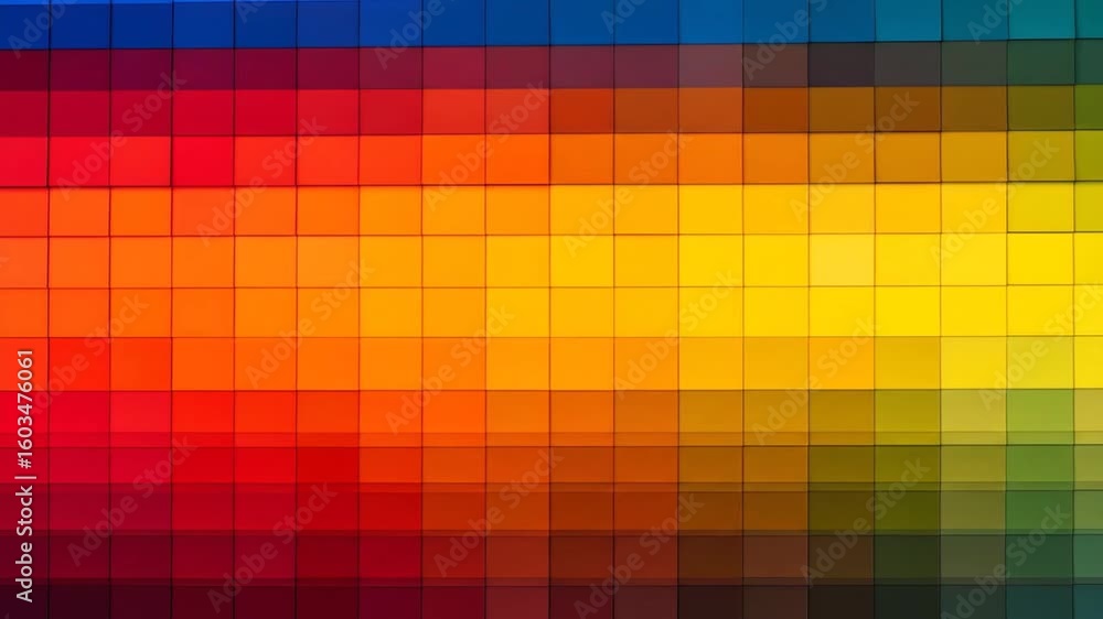 Aufkleber abstract colorful pixelated gradient background