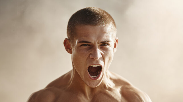 powerful arm wrestler is captured in dynamic motion conveying deep emotional intensity