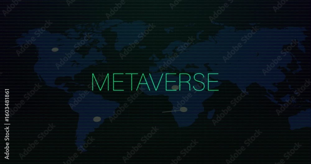 Poster bursting green noise sparking nodes pulsing links over glitching metaverse map visualizing network