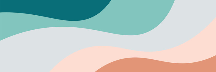 Modern colorful abstract background with dynamic wavy shapes, Minimal flowing wavy background, vector, illustration eps10