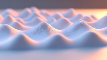 Abstract White and Orange Textured Hills Background