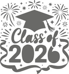 High School & College Graduation Icons  Academic Symbols for Class of 2026