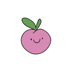 cherry fruit icon design vector illustration