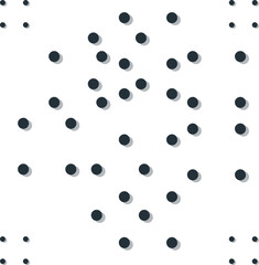 Texture with groups of dots at the corners and a large cluster closer to the middle.