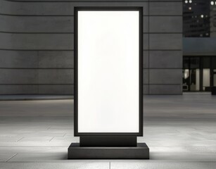 Curved LED Totem Lightbox for Enhanced Visibility