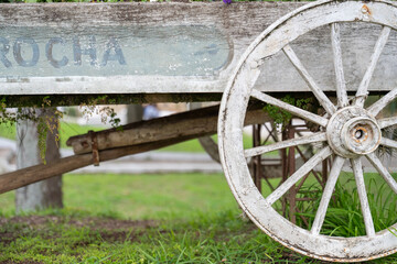 old wooden wheel