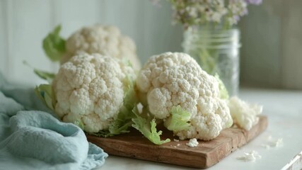 cauliflower and broccoli - Powered by Adobe