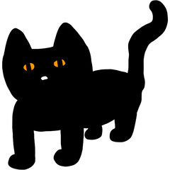 검은 고양이 일러스트 (Black Cat Illustration)