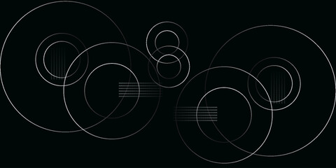 abstract black circle background, semi circle, vector design. template for poster, banner, brochure, card, flyer, book cover, wallpaper, web, backdrop