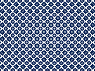 Blue metal grid background and classic wallpaper 