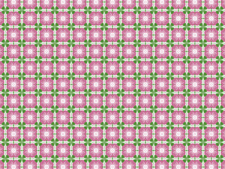 Flower pattern design with retro fabric 