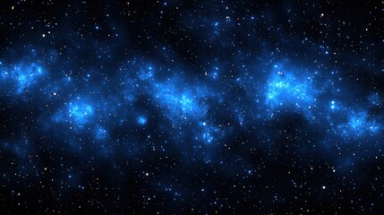 Obraz premium Luminous Blue Nebula In The Vast Cosmos