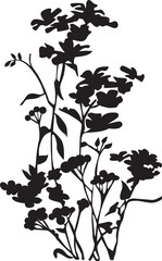 sketch vector illustration silhouette image design icon logo symbol tree branch plant hanging full of leaves artistic unique abstract modern classic vintage