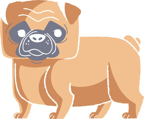 vector sketch illustration silhouette image design icon logo symbol cute dog with cool style abstract modern classic vintage for advertising image