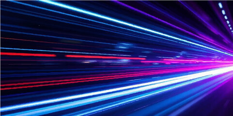 Abstract motion background of flowing blue and purple lines creating a dynamic, colorful, digital wave pattern with glowing light effects Abstract motion background of flowing blue and purple lines