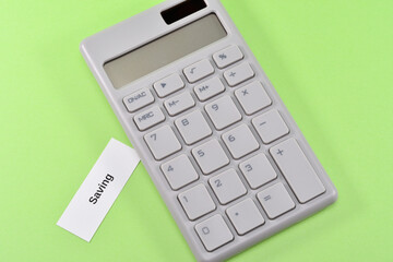saving and calculator image of saving