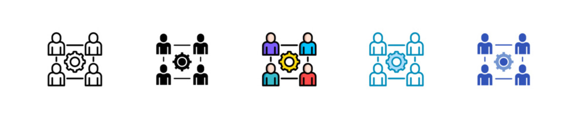 Employee Engagement  Icon Set Multiple Style Collection
