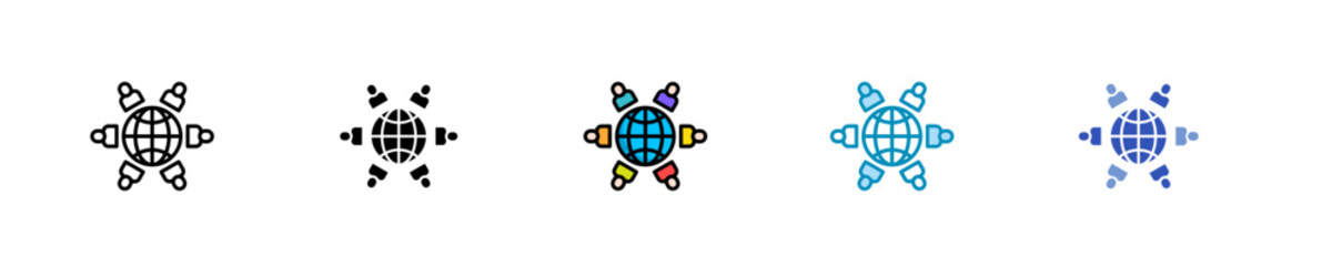 Cultural Transformation  Icon Set Multiple Style Collection
