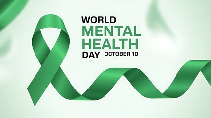 World Mental Health Day Green Ribbon Awareness Campaign