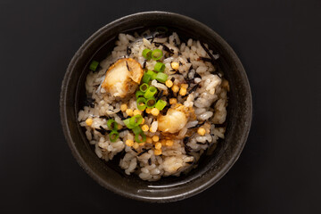 帆立とひじき　茶漬け