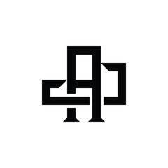 Modern monogram logo collection combining letters AA to AJ in bold geometric style. Perfect for branding, initials, tech identity, or minimal luxury designs. EPS vector format