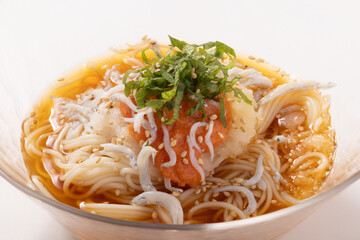 しらす明太子　おろし　そうめん