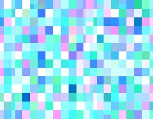 Fototapeta premium Abstract pattern of squares in pastel colors