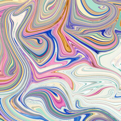 Colorful swirls in blue, pink, and purple form a dreamy, energetic abstract texture full of movement