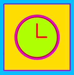 clock on wall