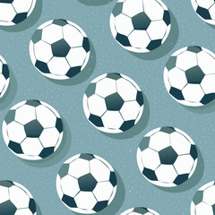 soccer ball seamless pattern