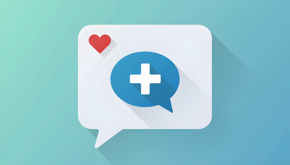 Obraz premium AI Health Bot With Medical Cross.