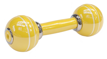 Heavy dumbbell on white, fitness, bodybuilding, workout concept strength training equipment for muscle growth.