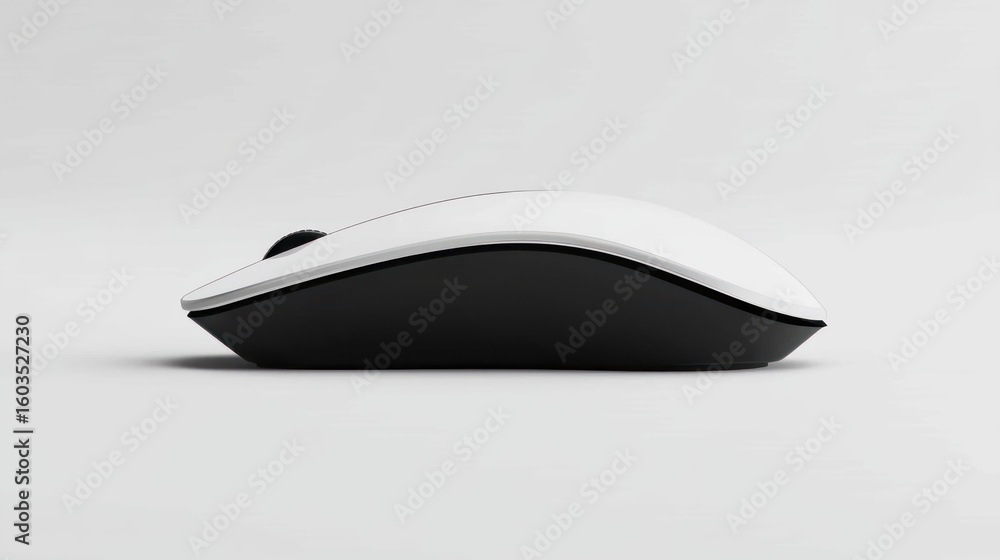 Aufkleber 3d object of a computer mouse on white background