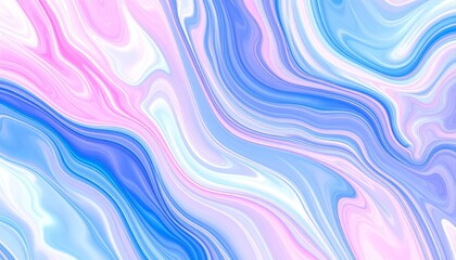 Abstract background vibrant fluid marble swirls in electric blue, hot pink, and soft lavender, glossy and modern digital art, 3D ripple effect, futuristic and dynamic composition