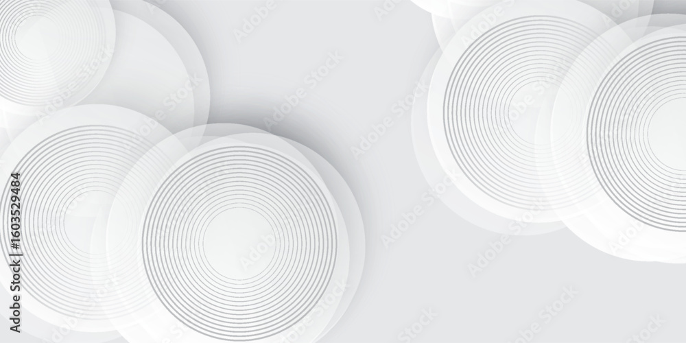 Poster white geometric abstract background overlap layer on bright space with lines effect decoration. mode