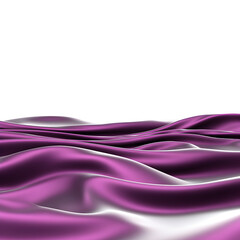 Obraz premium Elegant purple silk waves against a stark black backdrop create a sense of luxury