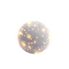 Abstract Glowing Orb with Sparkles on Dark Backdrop, Evoking Mystery and Wonder