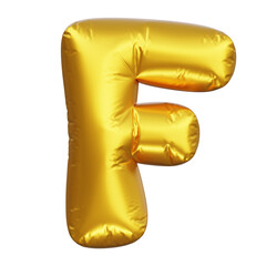 3D Letter F Balloon Illustration