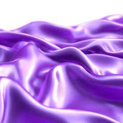 Obraz premium Elegant purple silk waves background rendering for abstract design and decoration