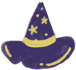 magic witch hat star decoration