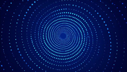 Abstract swirling spiral design with dotted lines