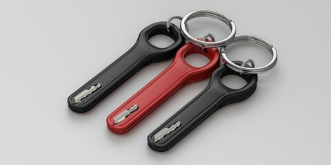 Obraz premium 3D render of his and hers key holders