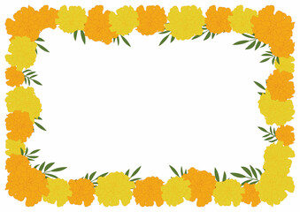 マリーゴールド黄色フレーム