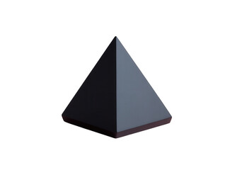 Fototapeta premium Modern pyramid concept with clean lines offers a sleek abstract design element for business presentations