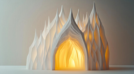 3D Paper Art home