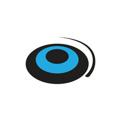 frisbee logo icon illustration flat