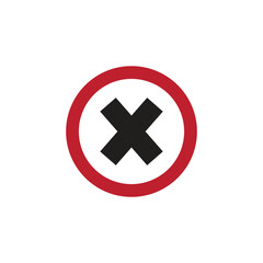 Obraz premium sign error logo icon illustration flat