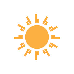 sun logo icon illustration flat