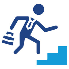 Career Counseling glyph color icon