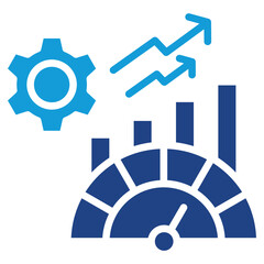 Performance Based Metrics glyph color icon